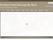 Tablet Screenshot of healinghandsmassageok.com